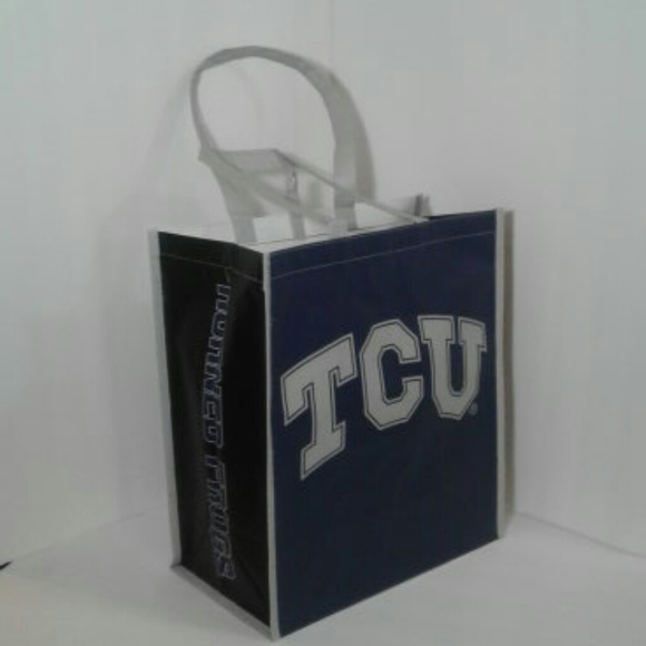 TCU  Horned Frogs Habitotes reusable shopping bags set of 2 NWT - Picture 3 of 16